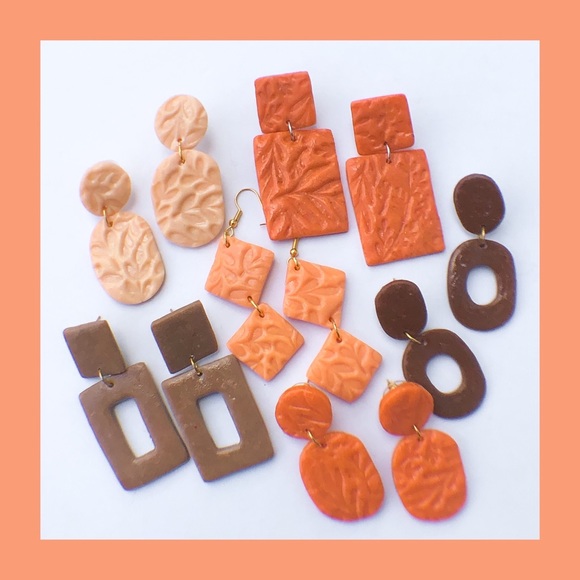 Handmade earrings | Clay earrings | - Picture 3 of 4